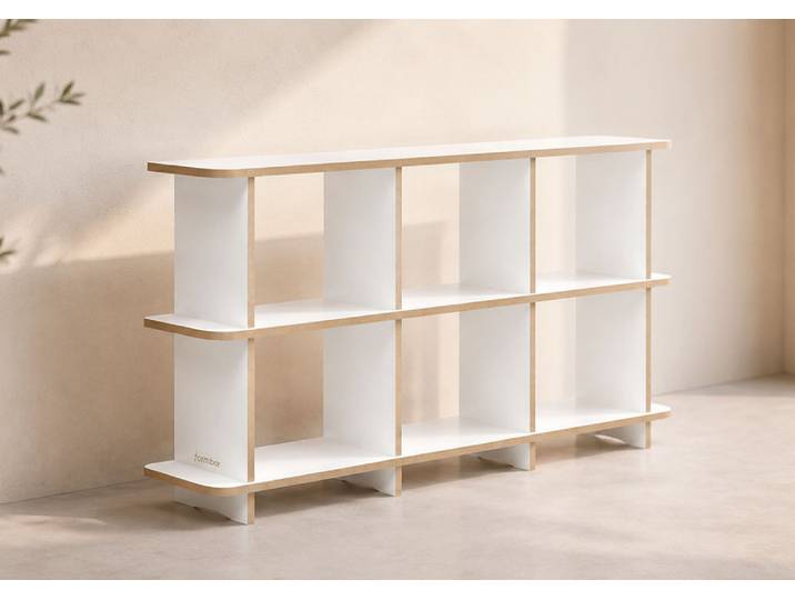 Sideboard "Linear 01" - konfigurierbar 140 x 80 x 30 cm Weiß, MDF