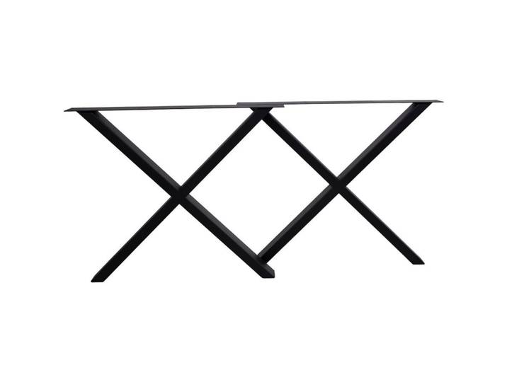 Tischgestell Prevalo Metall schwarz B 8 T 86 cm - Tischgestell