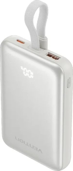 Vention 10 000 mAh Magnetic Wireless Powerbank (USB-C + USB-C / USB-A / Wireless) 22,5 W Beige Unive