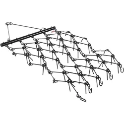 VEVOR Schleppegge, 1707x1219mm, Wiesenegge mit 80 scharfen Zähnen, geeignet für ATV- & UTV-Traktor, für Bodenvorbereitung, Aussaat, Glättung von Landschaften & Instandhaltung von Hofkiesauffahrten