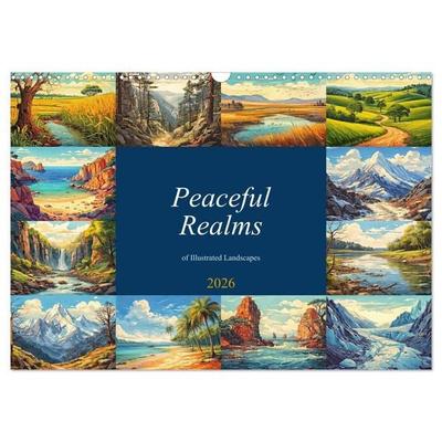 Braun, W: Peaceful Realms of Illustrated Landscapes (Wall Ca