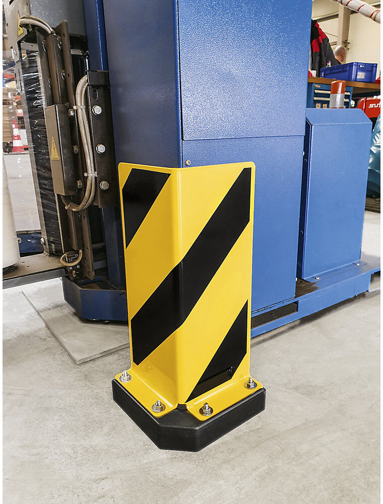 kaiserkraft PU-Dämpfungselement, LxBxH 210 x 210 x 40 mm, für Anfahrschutzwinkel