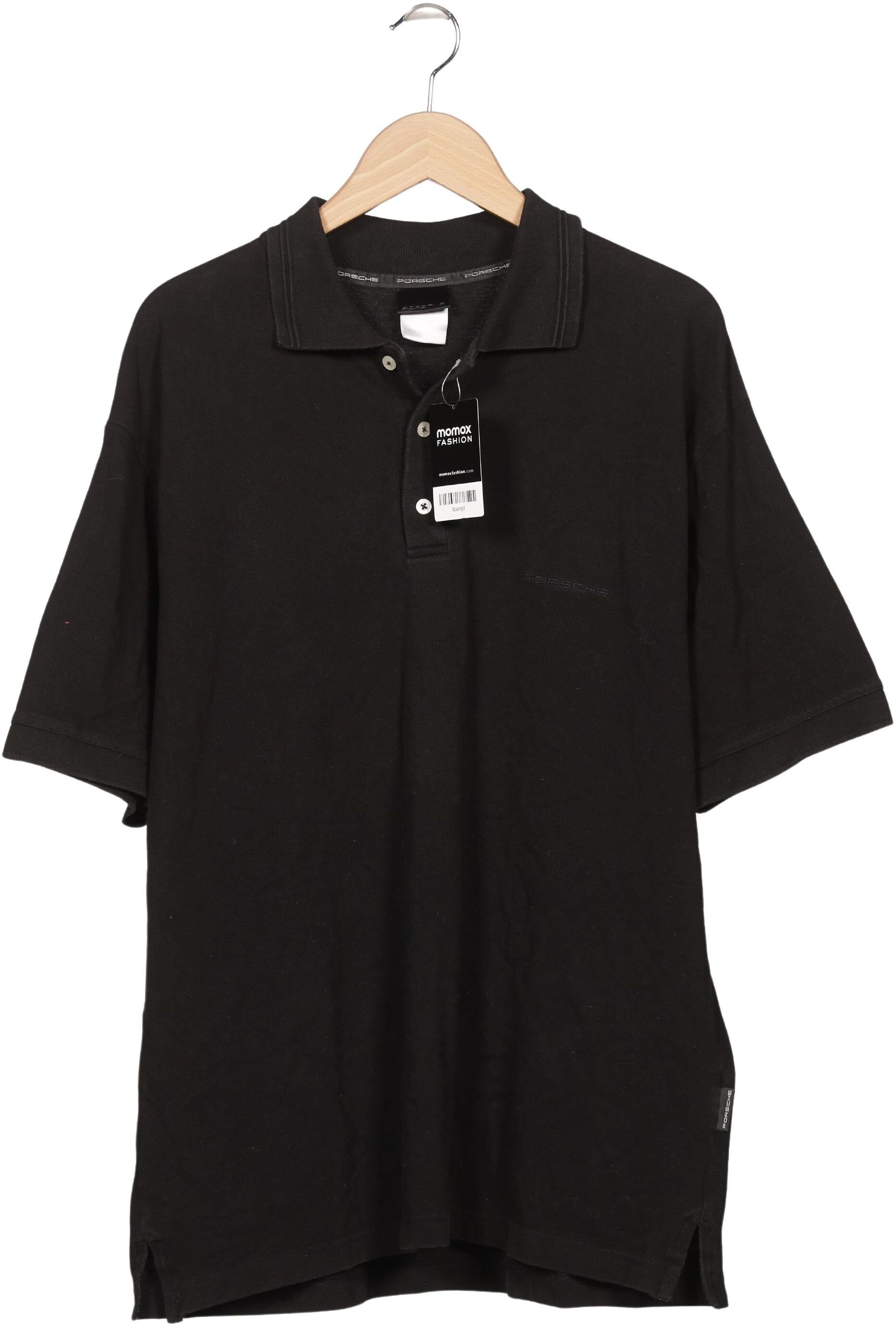 Porsche Design Herren Poloshirt, Schwarz, Gr. XL, kein / Etikett - Second Hand