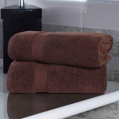 Superior Soft Oversize Zero Twist Cotton Bath Sheets (Set of 2)