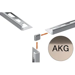 Schlüter Systems JOLLY-AKG Außenecke 90° Aluminium AKG - Aluminium kupfer glänzend eloxiert Höhe: 11 mm