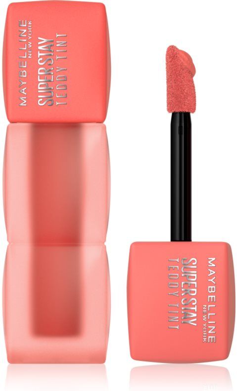 MAYBELLINE NEW YORK SuperStay Teddy Tint Ultramat langtidsholdbar læbestift Skygge 25 Baby Tee 5 ml