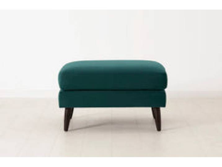 Polsterhocker Model 08, Eisvogelblau