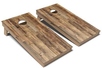 Skip's Garage Reclaimed Barnwood Cornhole Board Set