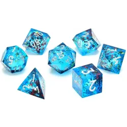 Glass Staff CritStones Liquid Core pack dés Mermaid's Maelstrom (7)