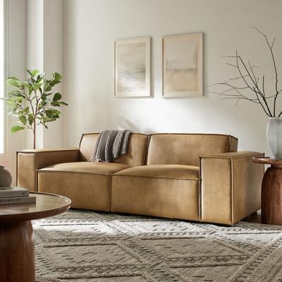 Modway Restore 2-Piece Vegan Leather Modular Loveseat