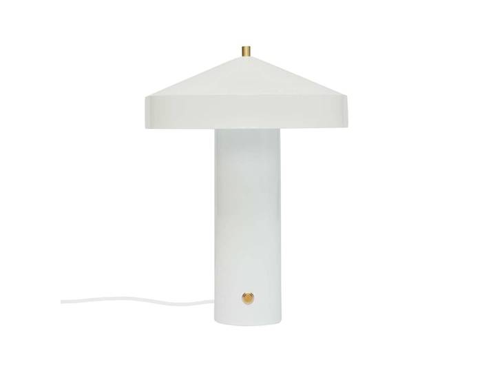 Lampe de table d’intérieur blanche en métal 30×41 cm