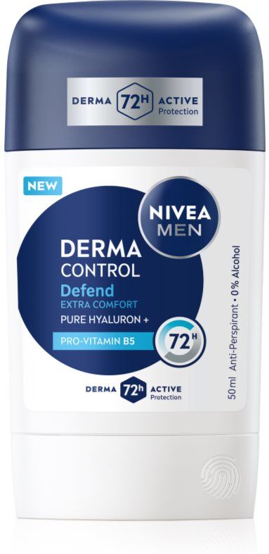 NIVEA MEN Derma Control Defend anti-transpirant solide pour homme 50 ml
