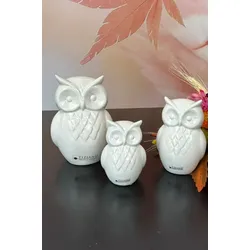 Eule Aurelia 7cm cremeweiß