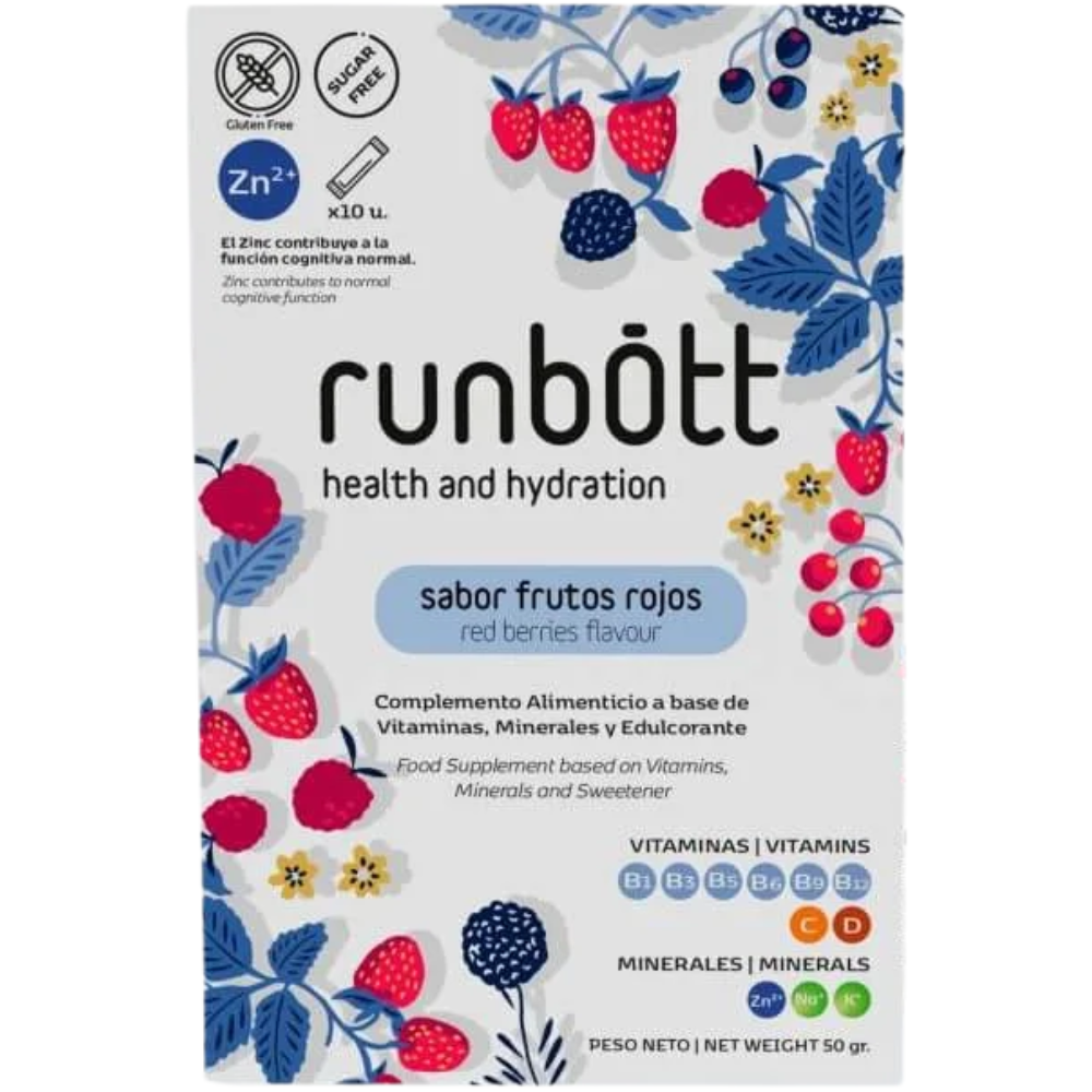 Runbott Health and Hydration Multivitamin Food Supplement 10&nbsp;un. Red Berries