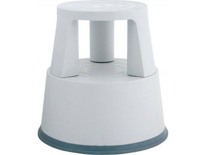 Chaise de bureau - Q-CONNECT - Tabouret mobile - Plastique - Gris - 1 place