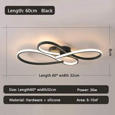 Inspire Essentials Modern LED Ceiling Chandelier Light For Living Room And Bedroom b dimmable With Alexa
