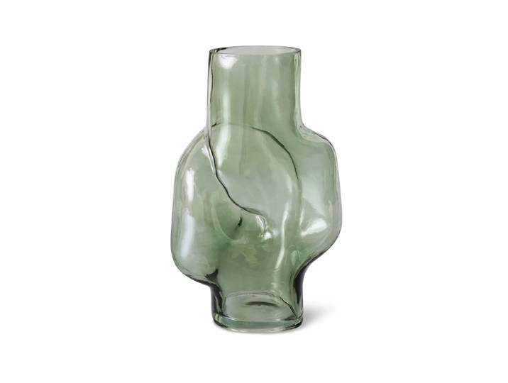 HKliving - Gleam Glasvase high, olive