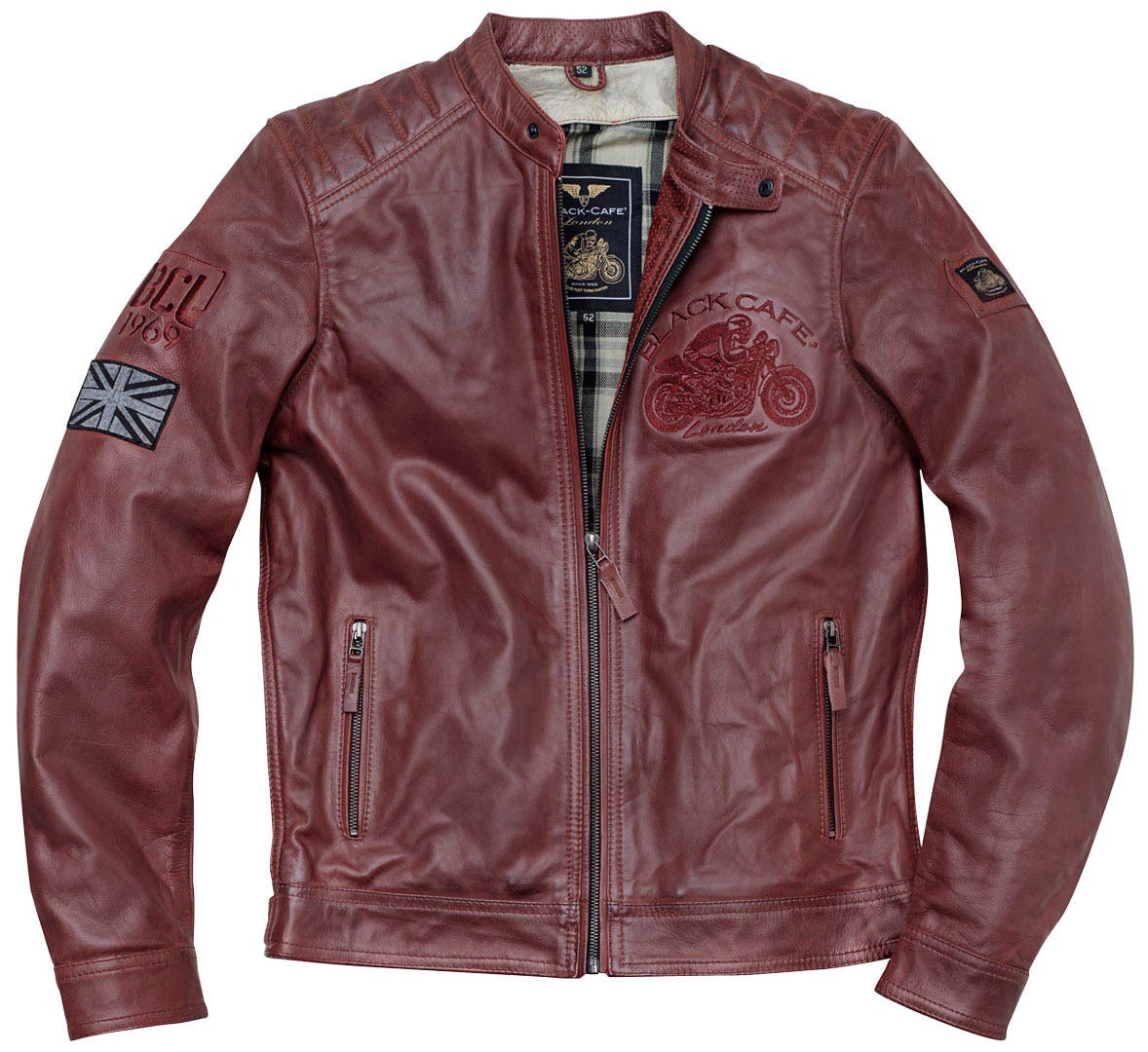 Black Cafe London Black-Cafe London Bangkok Motorrad Lederjacke LJ-191618-BCL-30-56
