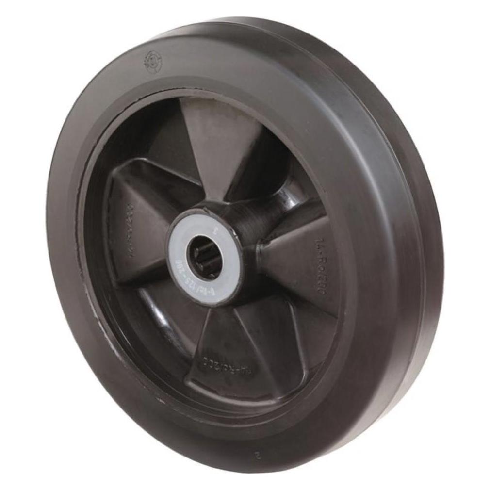 BS Rollen Ersatzrad Rad-Ø 100 mm Tragfähigkeit 140 kg Gummi schwarz Achs-Ø 12 mm Nabenlänge 40 mm (B60.100)