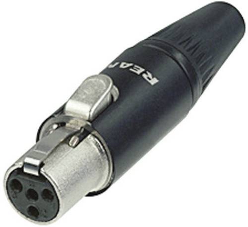 Rean AV RT4FC-B Miniatur-XLR-Steckverbinder Buchse, gerade Polzahl: 4 Schwarz 1St.