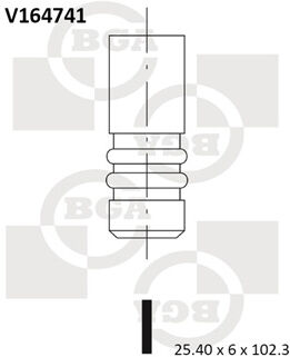 Bga Auslassventil V164741 Für Chrysler Mercedes Smart