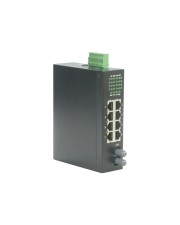 ROLINE Industrie Switch nicht verwaltet 7 x 10/100 + 1 x 100Base-FX + 1 x Shared an DIN-Schiene montierbar (21.13.1151)