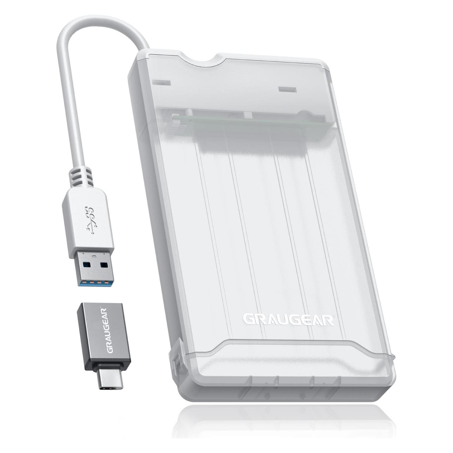 Graugear externes Festpl.Gehäuse 2,5"HDD/SSD USB 3.2 (2.5") (G-2503-AC)