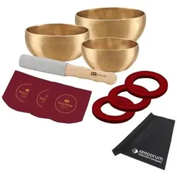 Meinl Sonic Energy Bronze Klangschalen Set mit Tuch (Klangschale), Perkussion, Bronze