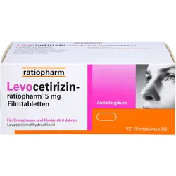 Levocetirizin-Ratiopharm 5 mg Filmtabletten 100 ST