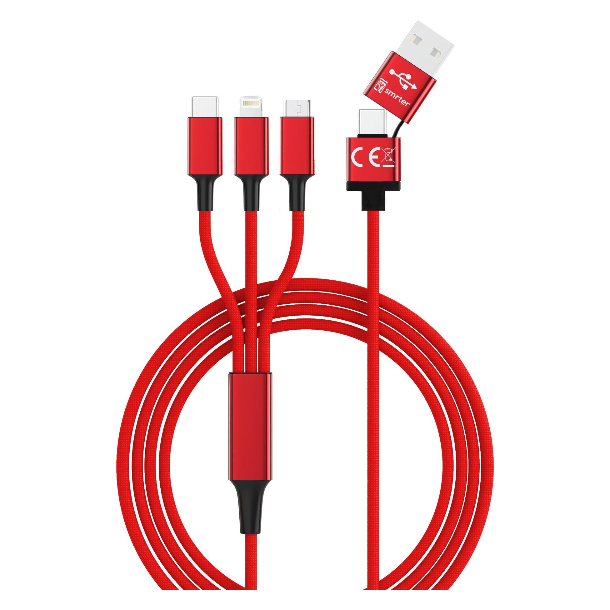 Cololight 5 in 1 USB Ladekabel (1.20 m, USB 2.0) (SMRTER_HYDRA_ULT_RD)