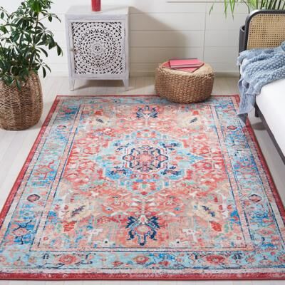 SAFAVIEH Riviera Machine Washable Slip Resistant Vladimir Oriental Rug