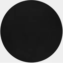 TEPPICH Kurzflor Waschbar NECKAR in Schwarz, einfarbig, Ø 200 cm