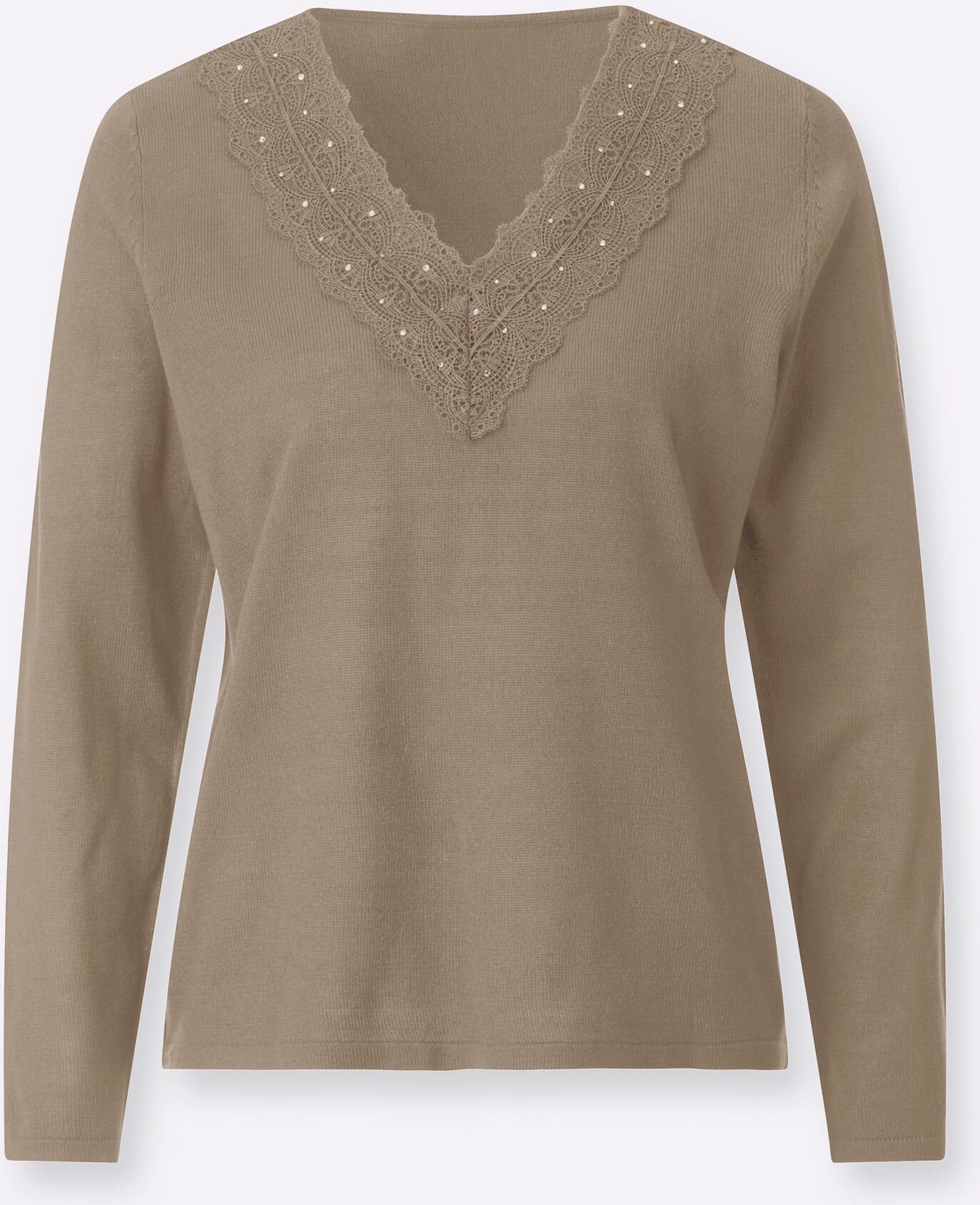 Strickpullover "Pullover", Damen, Gr. 40, sesam, 100% Polyacryl, Pullover Strickpullover sesam 40