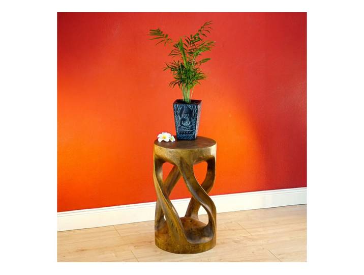 Kinaree Beistelltisch Suar Holz Beistelltisch NONG PRUE, Rund, Naturprodukt, Unikate, Akazie Massivholz