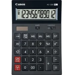 Canon Tischrechner AS-1200 12-stelliges Display Dunkelgrau