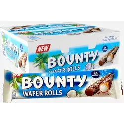 Bounty Wafer Rolls Kekse und Gebäck 12x 22,5g