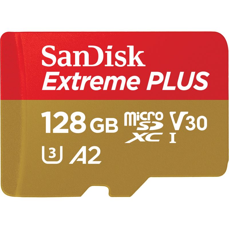 128GB WD EXTREME PLUS MIcroSDXC +SD