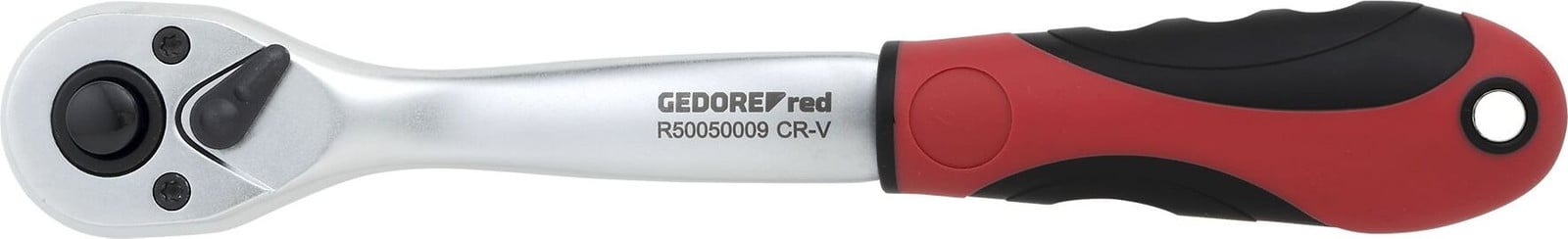 Gedore R50050009 2-wegs ratel 3/8 inch, verkort, 206 mm, terugschuifhoek 10°