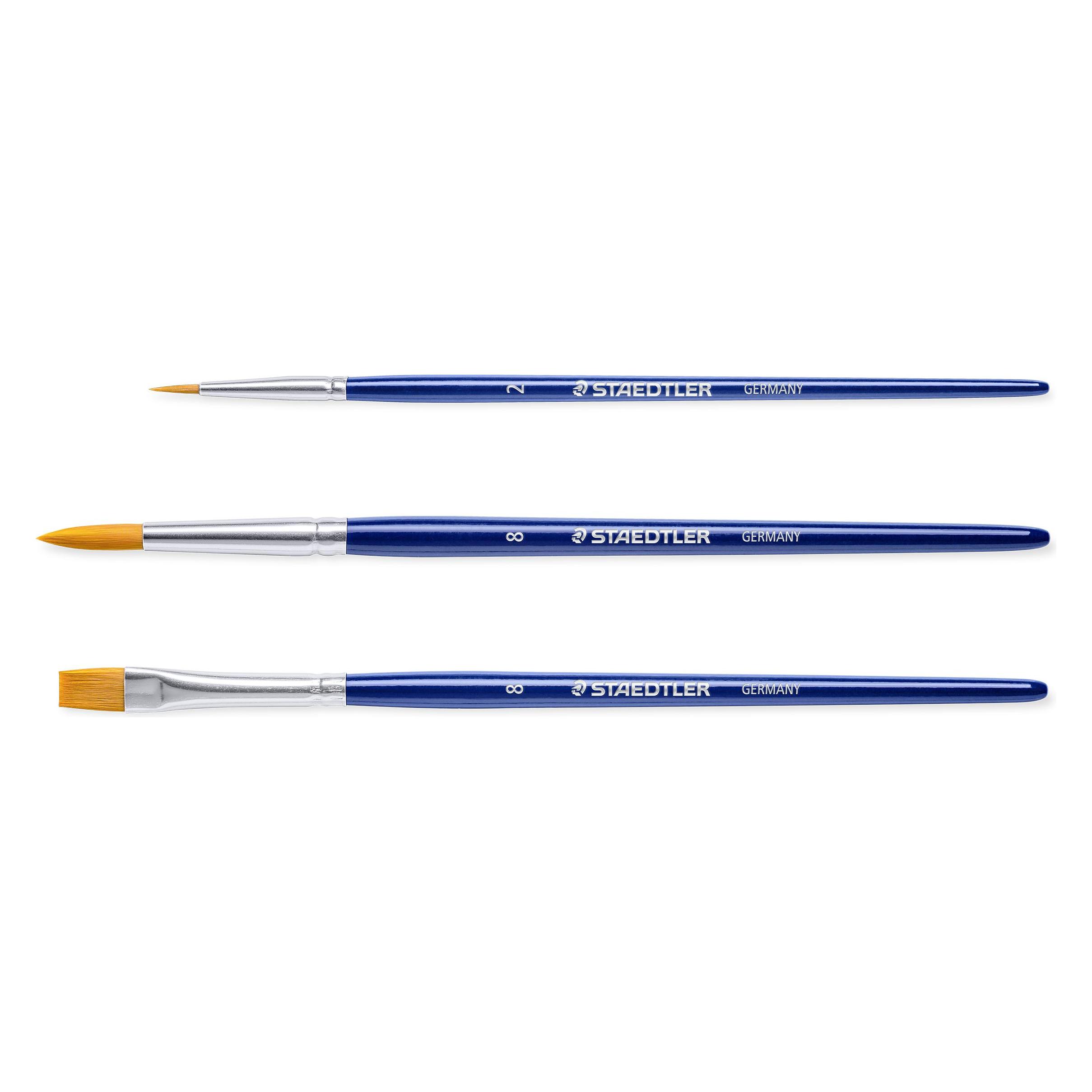 Staedtler Pinsel-Set 'Design Journey' (8 mm) (989-SBK3-3) Mindestbestellmenge: 6 Stück