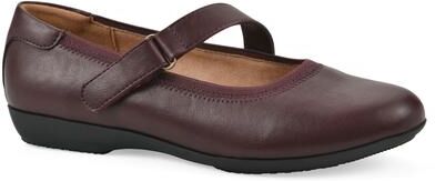 Women's Carwen Mary Jane Flat by Cliffs in Burgundy (Size 8 M)