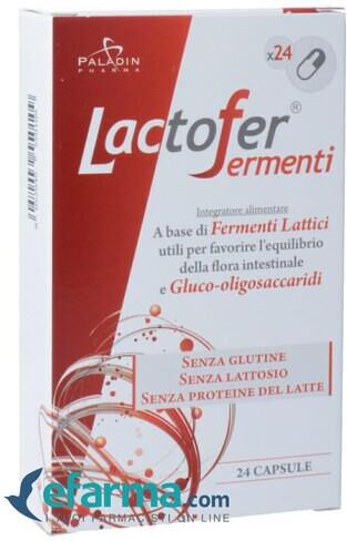 Lactofer Fermenti Integratore Flora Microbica Intestinale 24 Capsule