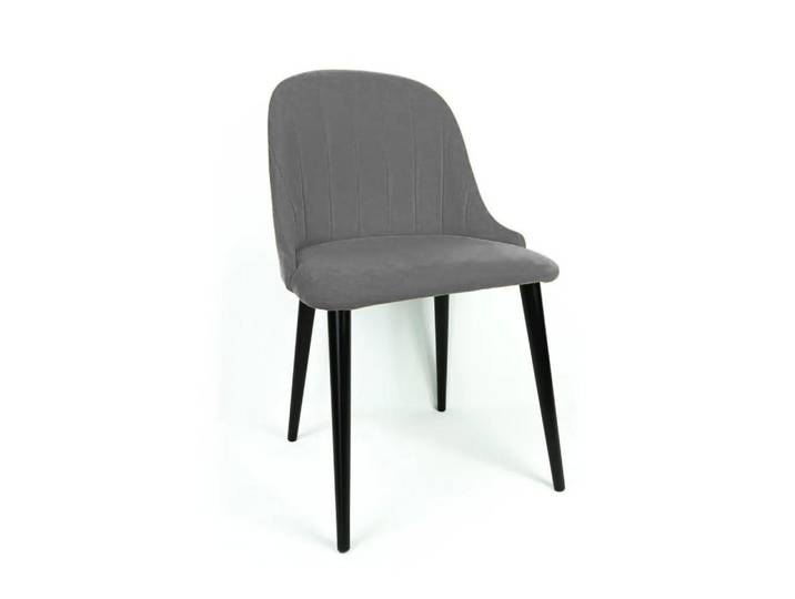 Muffo Stuhl Summer (Modernes Design mit vertikalen Nähten, 1 St), Sitz gepolstert, hohe Metallbeine