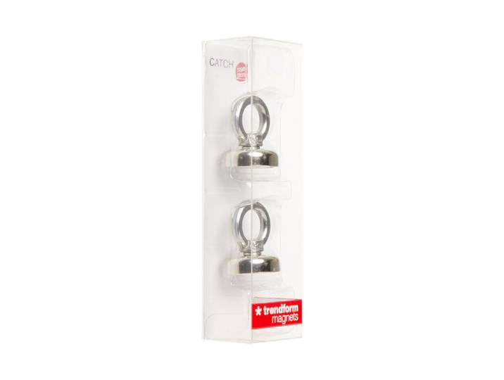 Magnetring Catch 2er Set silber