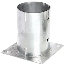 Alberts® Rundpfosten-Aufschraubhülse 150mm für verschiedene Pfostenstärken 100 mm