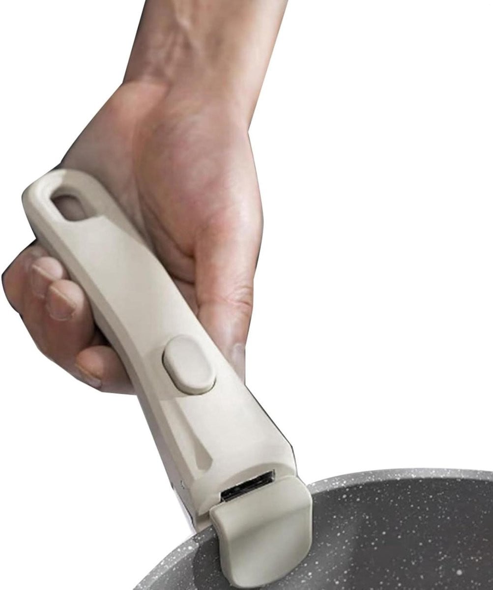 Universele afneembare pannengreep - Wit - 19 cm lang
