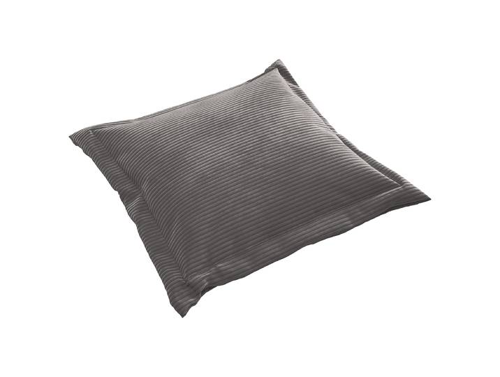 Coussin flottant Gris 75 x 75 x 10cm Velours côtelé Catia
