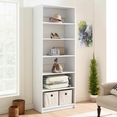 Klair Living "Prosper 32"" White Wood Walk-in Closet with Five Shelves - 31.4""W x 15.7""D x 83"" H"