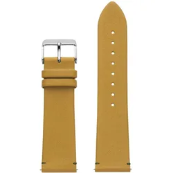 Watx & Colors Armbanduhrband (44 mm, Echtes Leder), Uhrenarmband, Gelb