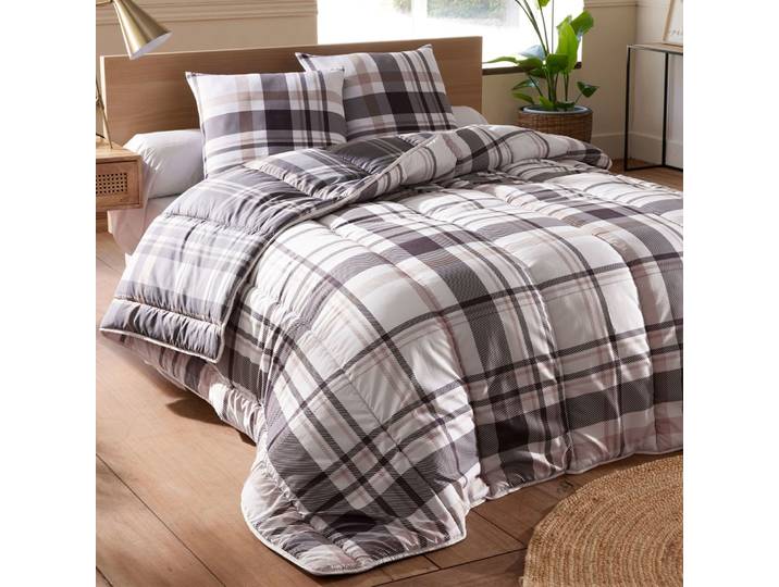 Couette chaude en polyester blanc 200x200cm