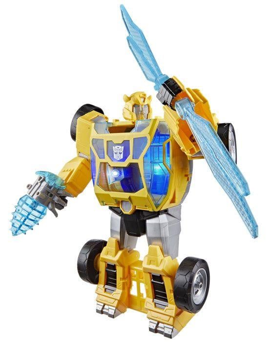 Hasbro Transformers CYBERWORLD Bumblebee figuur met geluid en lichteffecten, 28 cm